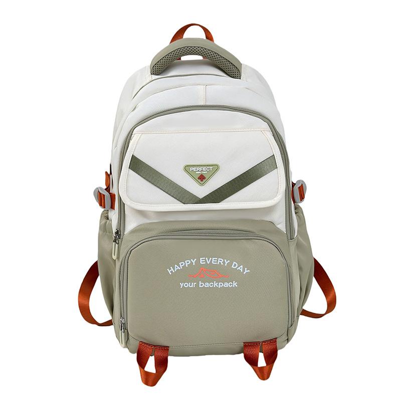 Backpack New Style Ins Style Cute Korean Style Junior and Senior High School Students School Bag Large Capacity Simple Student School Bag