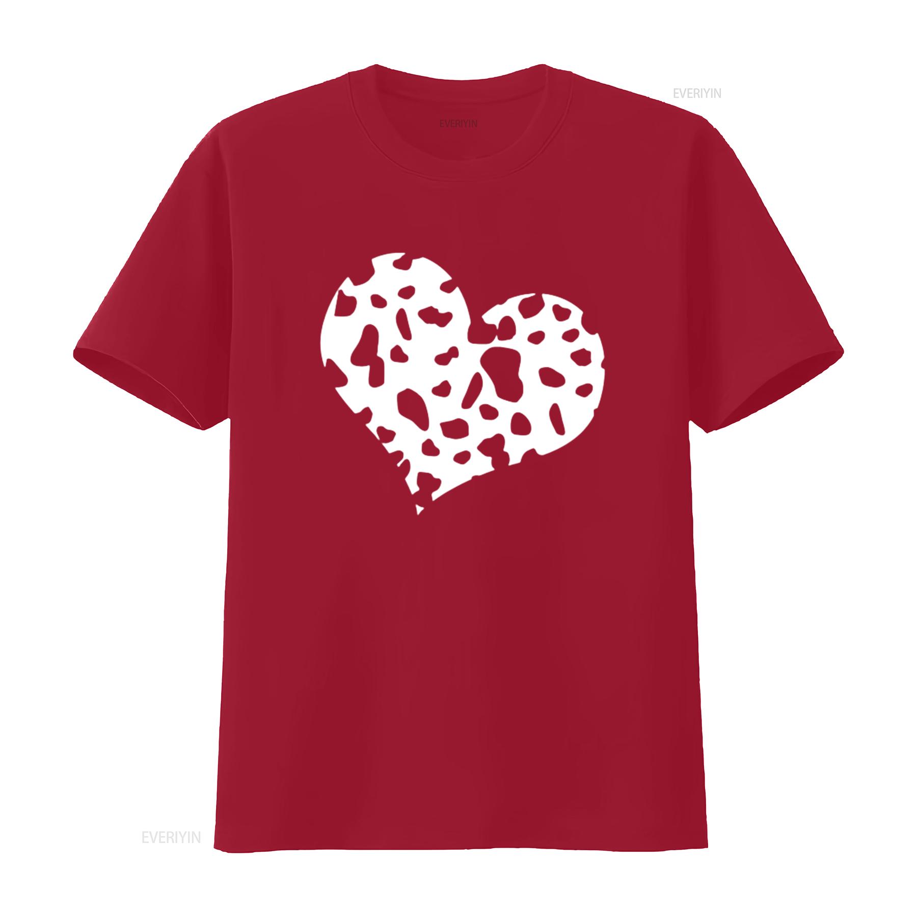 

Dalmatian Funny Heart Womens T Shirt Black vintage Washed Versatile graphic homme Stretched Stylish Top For Everyday Wear S