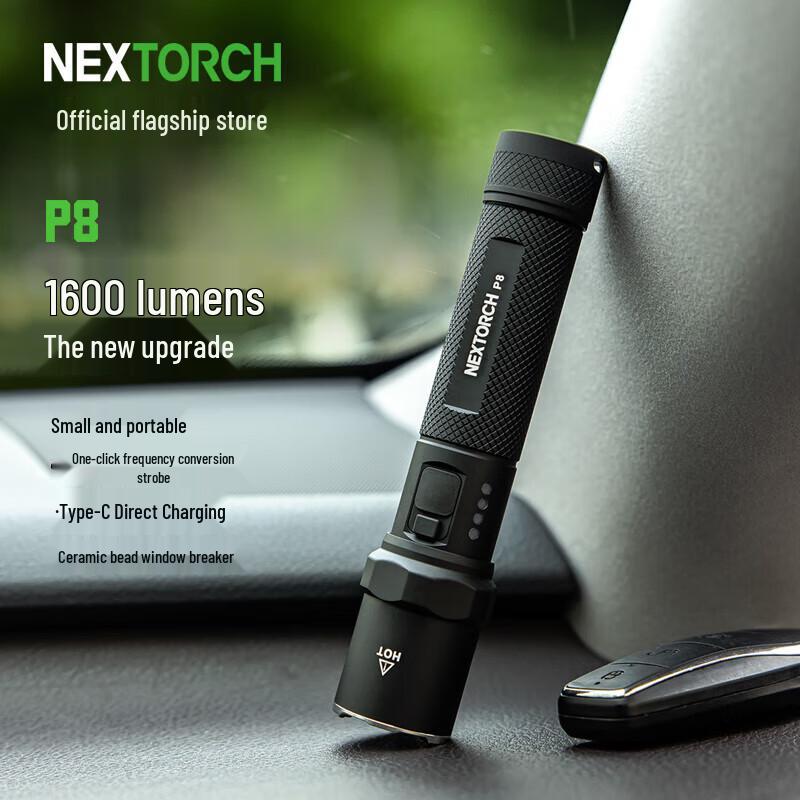 Nextorch P8 1600-Lumen High-Brightness Flashlight