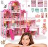 Woopie Villa Dollhouse with Accessories and Doll 296 Pcs.