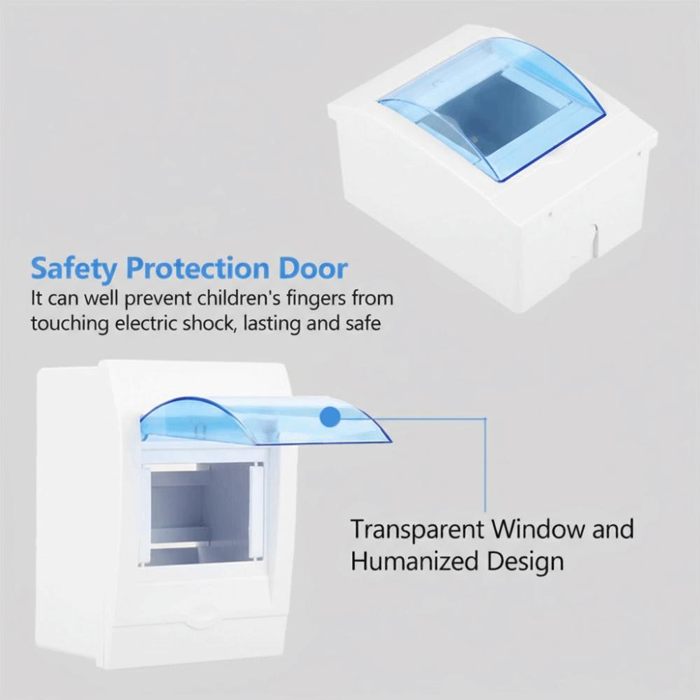 Transparent Cove Plastic Distribution Box Plastic Indoor Distribution Box Wall Mounting
