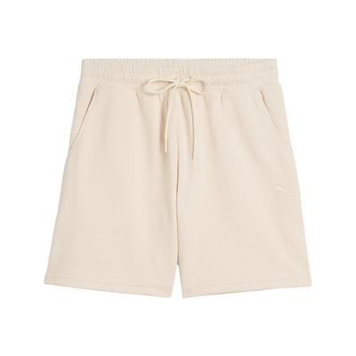 Shorts Casuais Respiráveis Confortáveis de Três Quartos Femininos Bege 687715-87