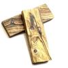 A84E-For Handicraft DIY Handle Scales Blanks-Ciricote Wood 120X40x10mm-2 Pieces Included