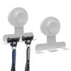 Detachable Stainless Steel Razor Holder with Reusable Suction Cup Hook for Shower