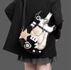 HIATUS Shoulder Harajuku Moe Black Gold Guitar-Shaped 2-Way Bag, Backpack, Lolita, Punk, Fashion, Cosplay, Anime, Merchandise, [Used]