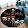 Death Note Round Area Rug Carpet Rug For Living Room Bedroom Sofa Playroom Decor Nonslip Floor Mat