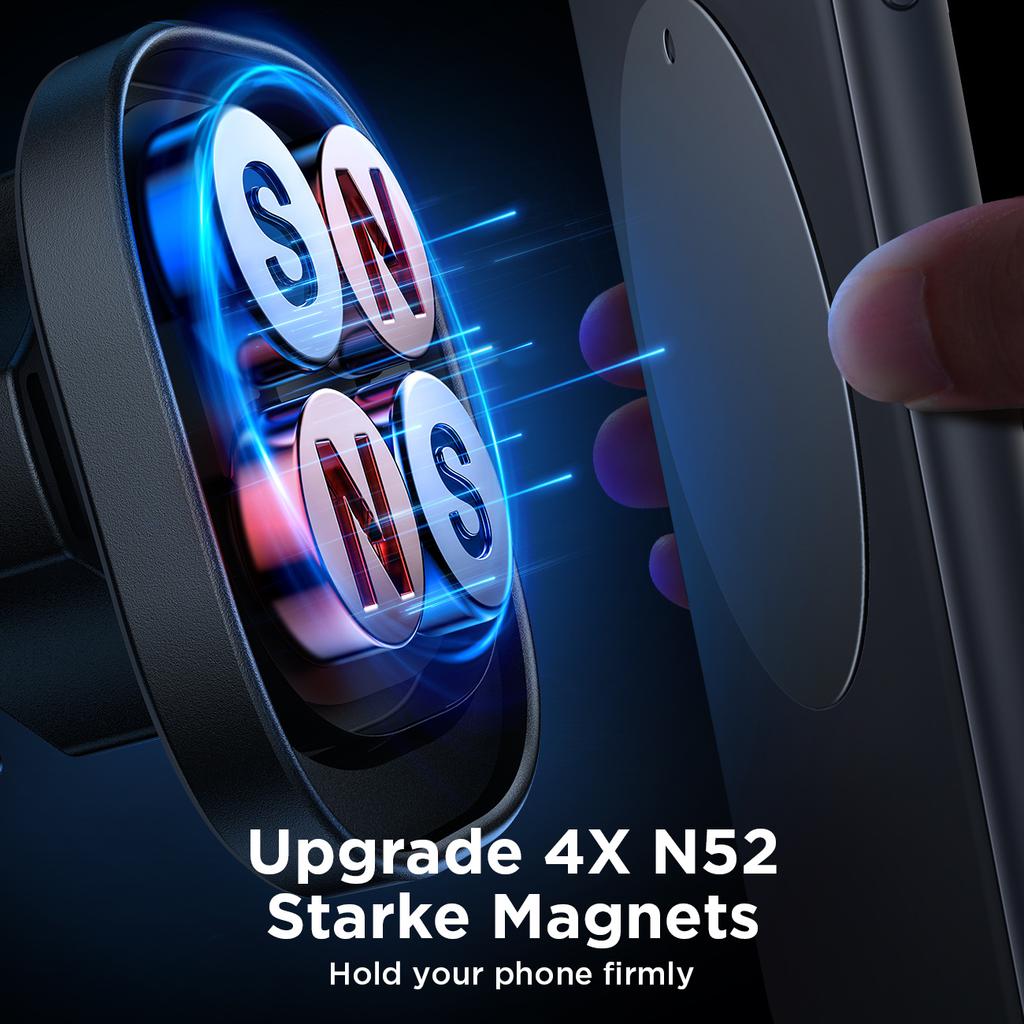 Joyroom JR-ZS400 Premium Magnetic Car Dashboard Phone Mount - Black