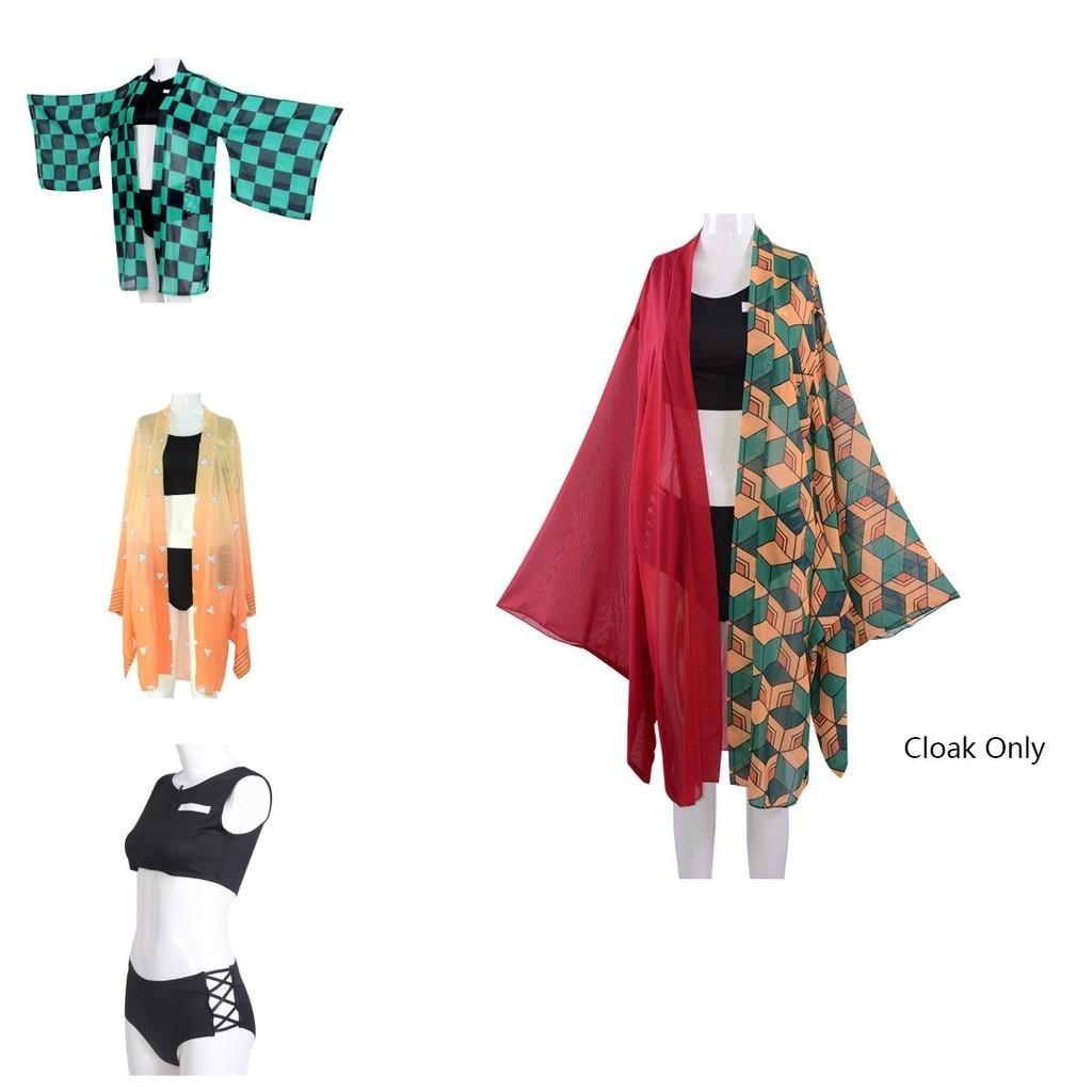 Adorable Demon Slayer Kimetsu No Yaiba Beach Cosplay Bikini Swimsuit Set Featuring Shinobu Kocho