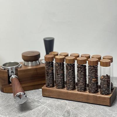 Nádoba na uskladnění kávových zrn Tubus Stojanový displej Láhev na čaj Skleněná Jednodávková Espresso Příslušenství Kávové nádobí Set Baristický nástroj Dárek