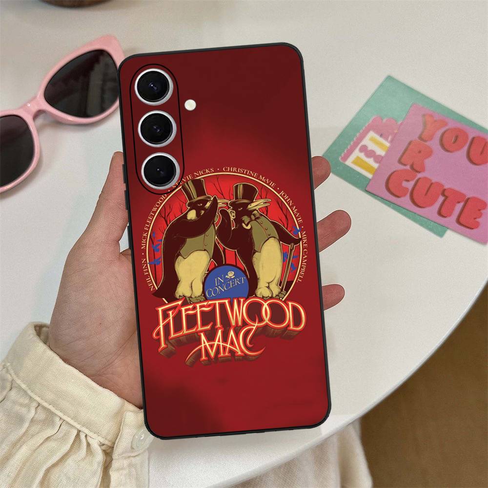 

Classic Rock Band F-Fleetwood M-Mac Phone Case For Samsung S 24 Fe 25 Ultra Plus 20 Lite 21 30 22 23 24 22 Ultra 5G Fundas Samsung S25ULTRA
