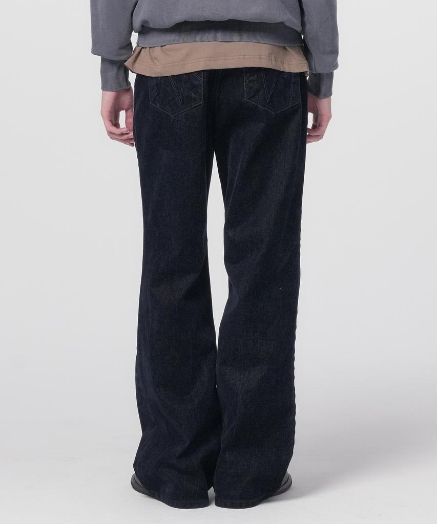 Honguseong Velvet Denim Bootcut_Dark Indigo
