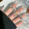 Mittelalterliches Französisches Nischen-Design Farbseparation Gänseblümchen Öffnungsring Schleife Hochwertiges Gefühl Personalisierter Mode-Ring