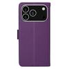 For iPhone 17 Pro Wallet Case with Strap RFID Blocking Leather Stand Phone Cover