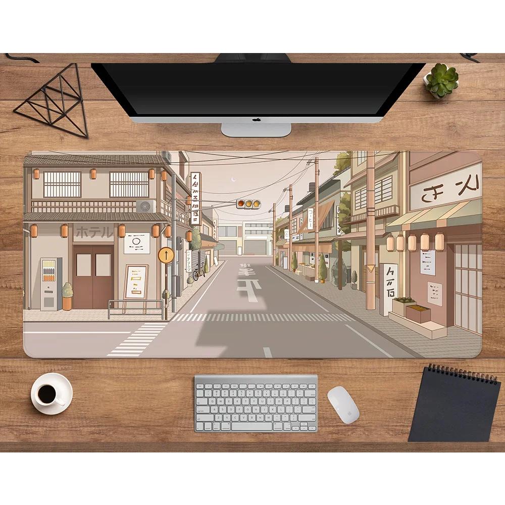 Japanese Anime Big Mouse Pads Cute Mousepads HD Large XXL Office Gamer Rubber Mat Company Desk Pad Design Table Carpet 800X400