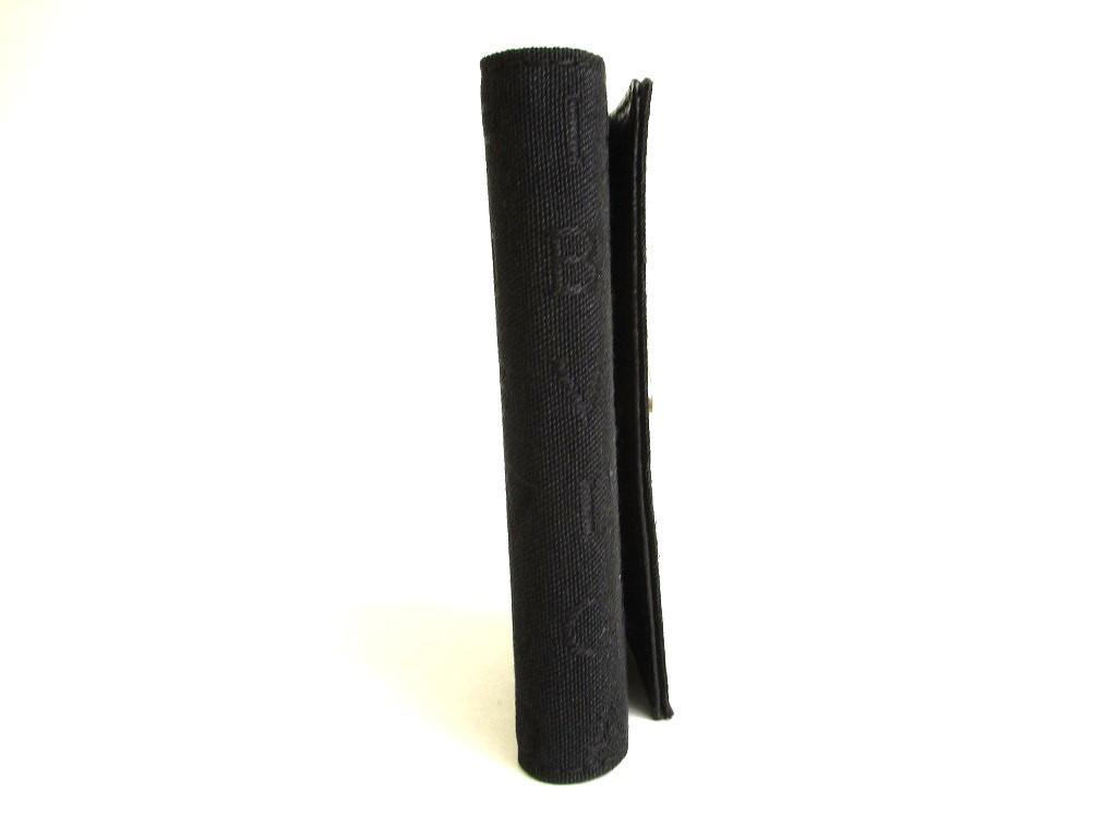 Authentic BVLGARI Black Canvas Leather Logo Mania 6 Pics Key Cases #9642  Refurbished