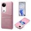 For vivo S19 5G Case Dual Card Slots PU Leather+Hard PC Phone Cover