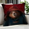 Cartoon Paddington Bear Cushion Cover Cushion Cover Set 4Pcs 50X50 45X45 40X40 Pillowcase Decorative Sofa Home Decor