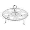Adjusted Height Foldable Egg Steamer 304 Stainless Steel Steaming Tray Egg Steaming Rack  Fish