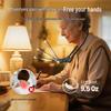 LED Rechargeable Magnifying Glass with HD Large Lens and Three-Color Light for Elderly Reading and Weaving - Portable Lamp