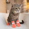 4PCS Soft Silicone Cat Claw Protector Adjustable Pet Cat Shoes Pet Supplies Paw Nail Cover Bathing