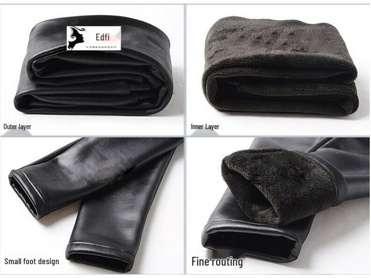 Leggings in Ecopelle 2025 Taglie Forti Anti-Crepa per Autunno/Inverno - Abbigliamento Donna fino a 136 kg