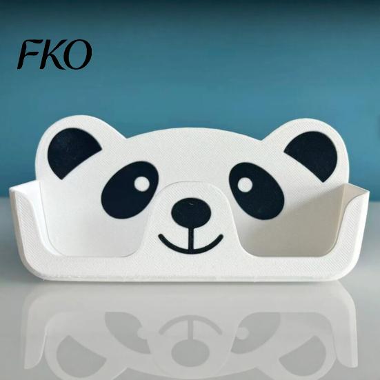 Brillen-Aufbewahrungsbox 3D-gedruckter Panda-Halter, Niedlicher Cartoon-Brillenständer für Schreibtisch-Form-Organizer Nachttisch, Rutschfester Kratzfester Sonnenbrillen-Organizer,