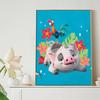 DIY Diamond Painting Little Pig and Little Chicken Cross Stitch Kit Mosaic Art Diamond Painting Full Circle Diamond Home Decoration