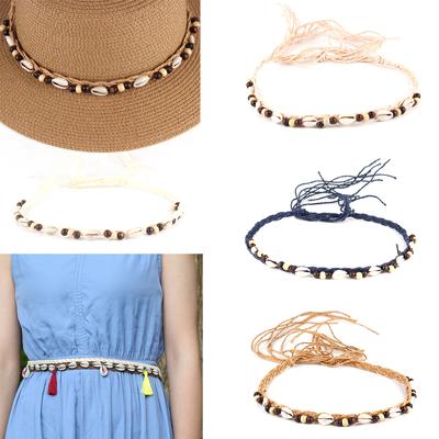 Perlen Hutband Cowboyhutband Indianisches Hutband Westernhut Gürtelband Strohhutbänder Muschelhutband Fedora