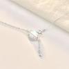 BLINGBAY Halskette mit Anhänger für Damen, New Planet, exquisiter Halsketten-Schmuck, hochwertiger Herbst/Winter-Silber-Quastenkragen, Knochenkette, moderner Schmuck, Geschenk