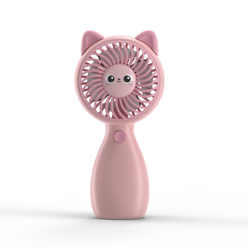Cartoon Handheld Mini Fan With Usb Charging For Kids And Students