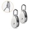   2Pcs M25 Cranes Pulley Block Heavy Duty Pully for Lifting Stainless Steel