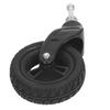 6in Wheelchair Tire Universal PU Hub PVC Tire Steel Strong Bearing Wheelchair Front Castor Wheel