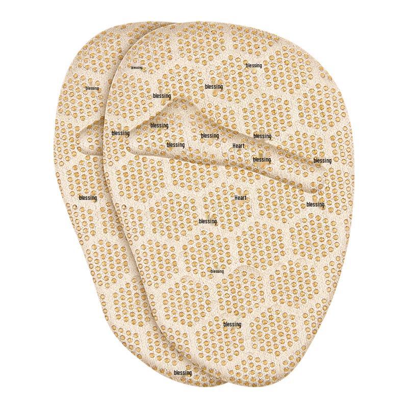 Self-Adhesive Invisible Forefoot Pad with Toe Post - Soft, Shock-Absorbing, Anti-Wear, Half-Size Massage Granules