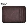 Compact Wallet for Travel Slim Card Holder Men, Minimalist Credit with ID Window, Simple Solid Color Men Multiple Slots, Pocket Business