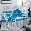 Detroit Lions Print Flannel Blanket, High quality Comfortable for All Seasons, Home Decor, Warmth and Comfort, Perfect for Christmas Gifts