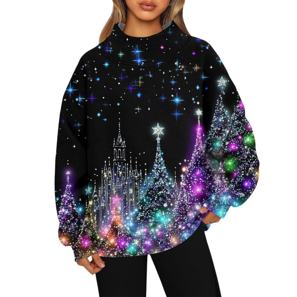 Genser for kvinner Sport Flanell Genser Langermet Topp Casual V-hals Genser