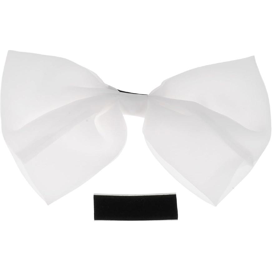 Motorcycle Helmet Accessories Decoration Large Bow for Motorcycle Bicycle Skiing Helmets Pink Mesh Sticker 1 Set