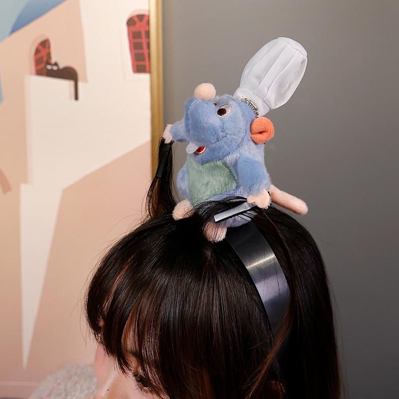 Ratatouille Haarband Neues Cartoon Plüschtier Kopfband Französische Breite Krempe Haarnadel Po Kopfschmuck Kreativität Mädchen Geschenk