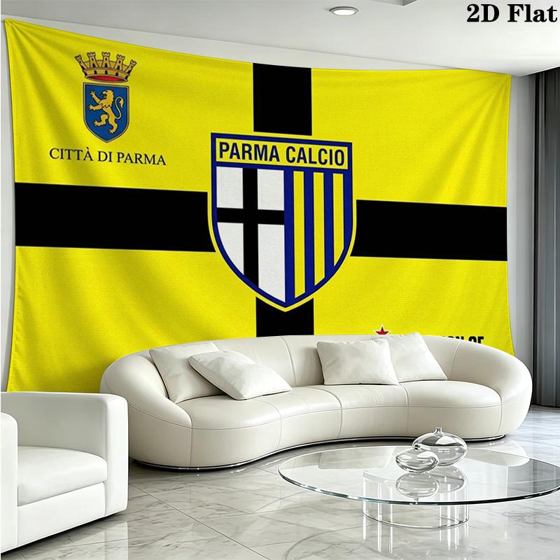 Parma Calcio Wall Tapestry Aesthetic Wall Hanging Printed Fabric Blanket Decorative Tapestries for Bedroom Living Room Home Decor