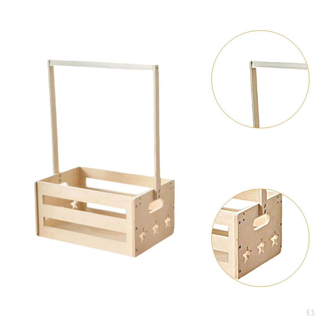Baby Shower Crate Closet, Basket with Handle,Storage Box,Sturdy,Portable,Welcome Gift