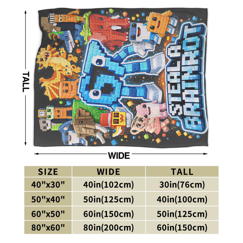 Six Seven 67 Steal A Brainrot Meme Flannel Blanket Warm Throw Blanket for Bedroom Decorative Novelty Bedspread Sofa Bed Cover
