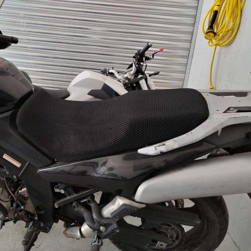 Motorcycle Anti-Slip 3D Mesh Fabric Protecting Cushion Seat Cover For Suzuki V-Strom VStrom DL650 DL1000 DL250 DL 650 1000 250