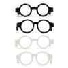 5Pieces Black Frame Glasses Mini Doll Accessory Doll Photo Props Round Square Frame Glasses Miniatures Doll House Props