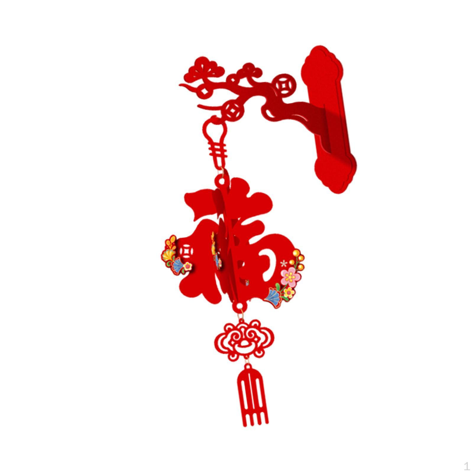 

Chinese Year Hanging Decorations Traditional Red Horse Decoration for Celebration