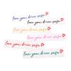 Love You Drive Safe Car Mirror Stickers Affectionate Reminder Heartfelt Safety Reminder For Women Drivers Car Interior Sticker