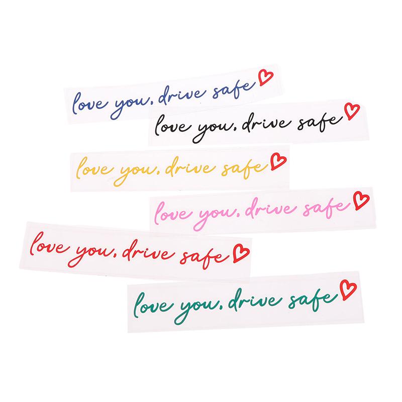 Love You Drive Safe Car Mirror Stickers Affectionate Reminder Heartfelt Safety Reminder For Women Drivers Car Interior Sticker