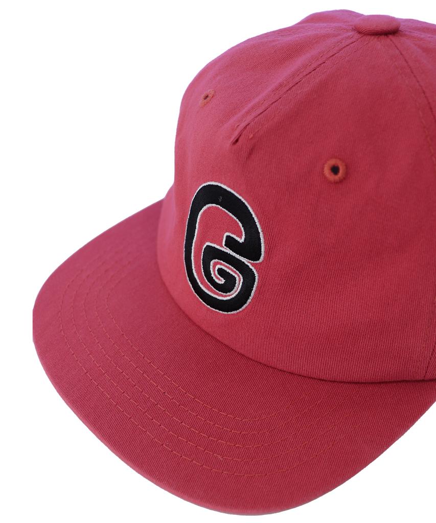 1011 GALLERY G Logo Ball Cap - Washed Red