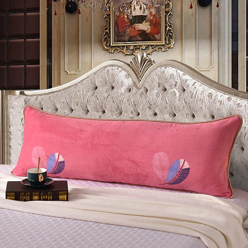 

48*120cm Length Winter Sleep Pillowcase Thick Coral Fleece Pillow Case Soft Flannel Warm Pillow Cover For Couple Home Bedding