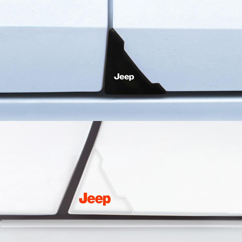 Getränkehalter 2/4 Stück Auto Tür Ecke Abdeckung Stoßstange Aufprallschutz Kollisionsschutz Kratzschutz Zubehör für Jeep Renegade Wrangler Co