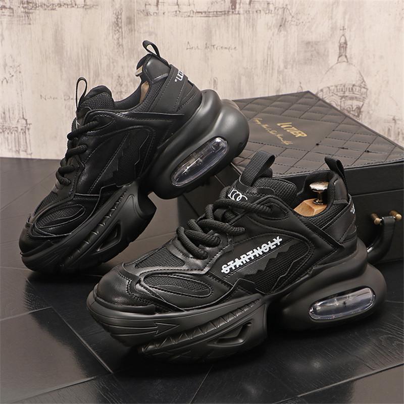 

Мужская повседневная обувь, зимние кроссовки, мужские осенние дышащие кроссовки Masculino Adulto, модная спортивная обувь, кроссовки на платформе, Zapatillas Hombre 38 чёрный